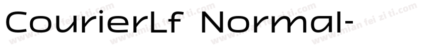 CourierLf Normal字体转换